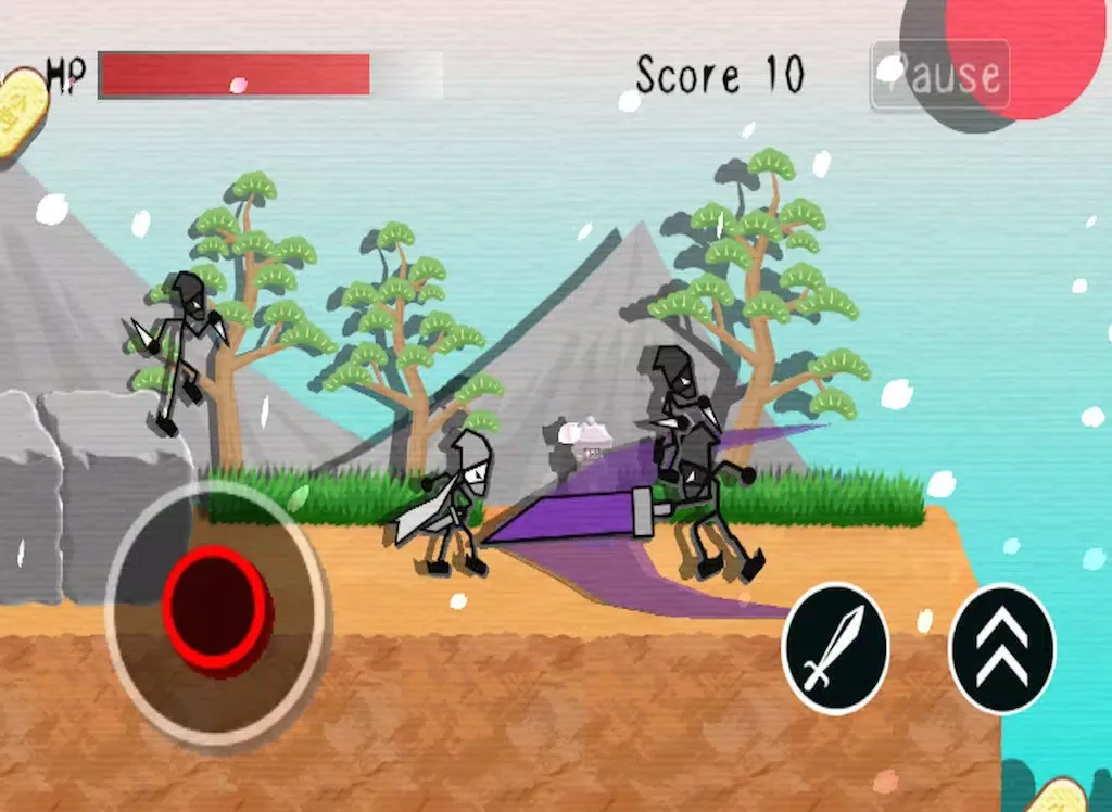 Capturas de tela do Ninja Stick Man Fighter iPad 