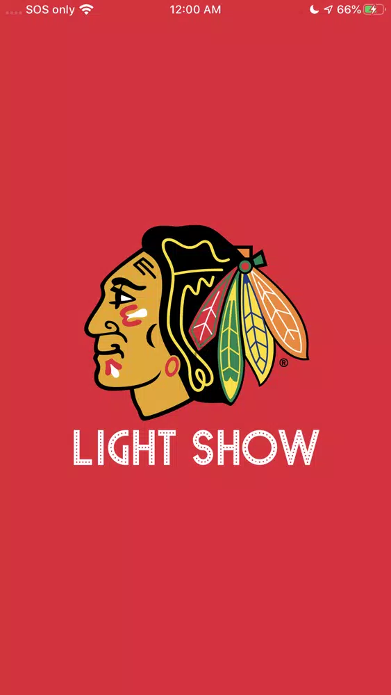 ภาพหน้าจอของ Blackhawks Light Show