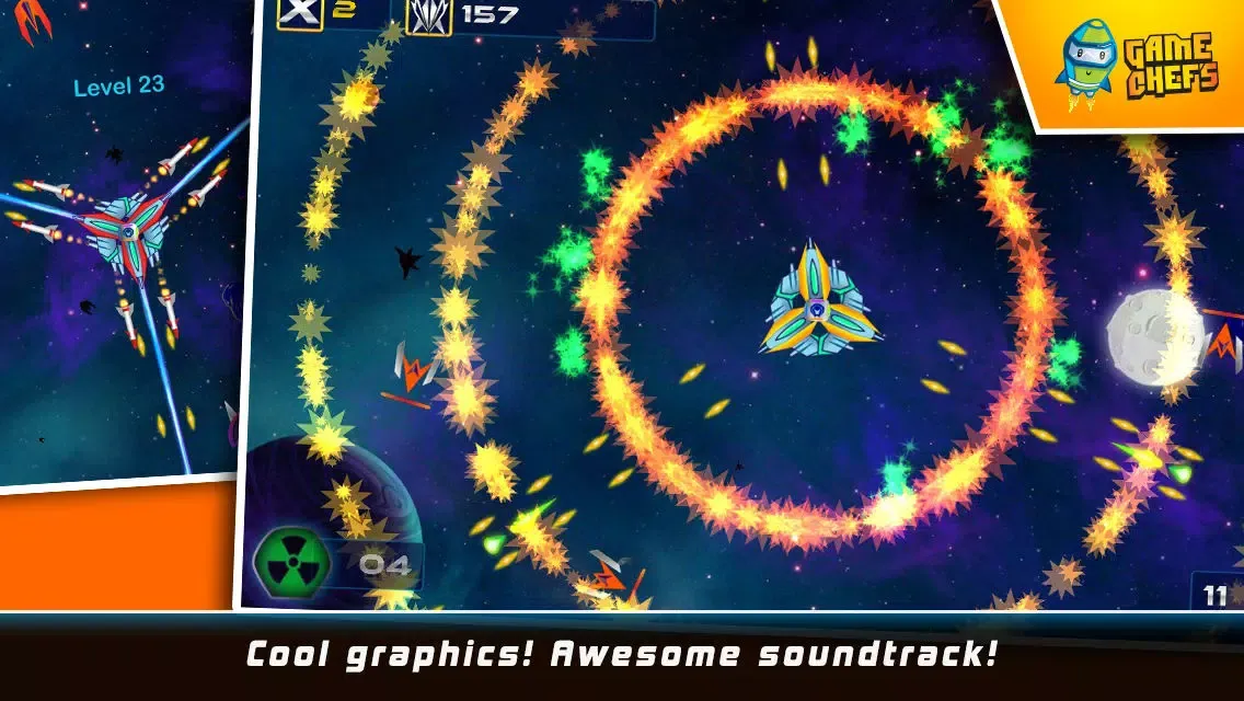 Capturas de tela do Galaxy Defense Force : The Best Free Space Shooter