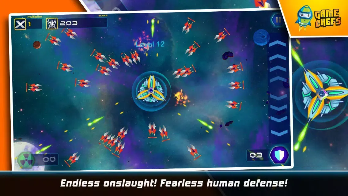 Capturas de tela do Galaxy Defense Force : The Best Free Space Shooter