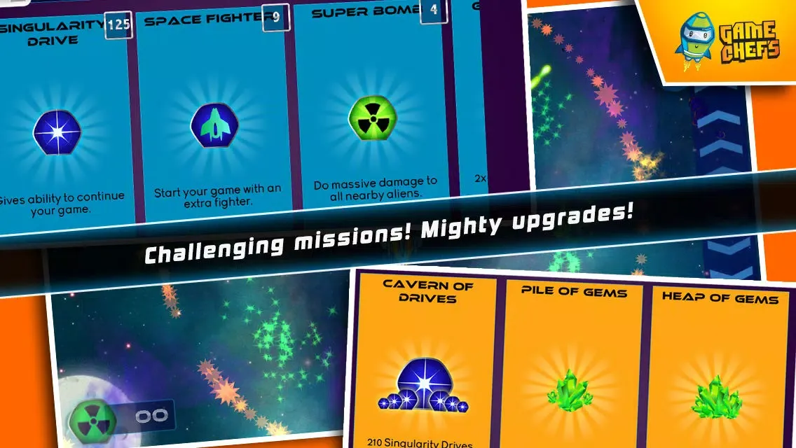 Capturas de tela do Galaxy Defense Force : The Best Free Space Shooter