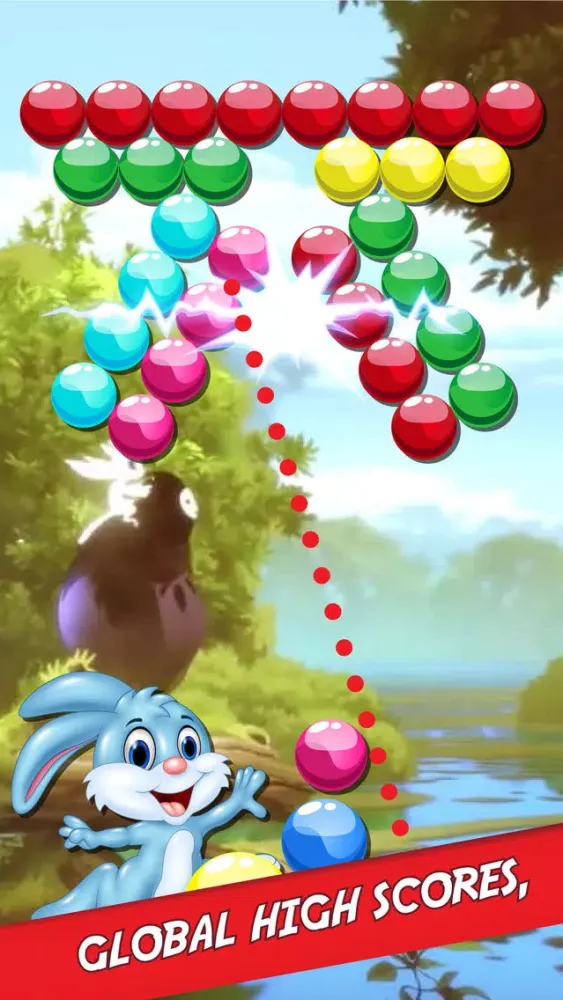 Bubble Shooter Bunny Easter Match 3 Game应用截图