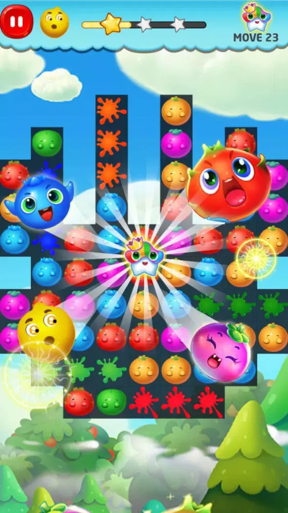 Capturas de tela do Candy Fruit Garden Story Mania - Fruit Crush Match 3 Edition