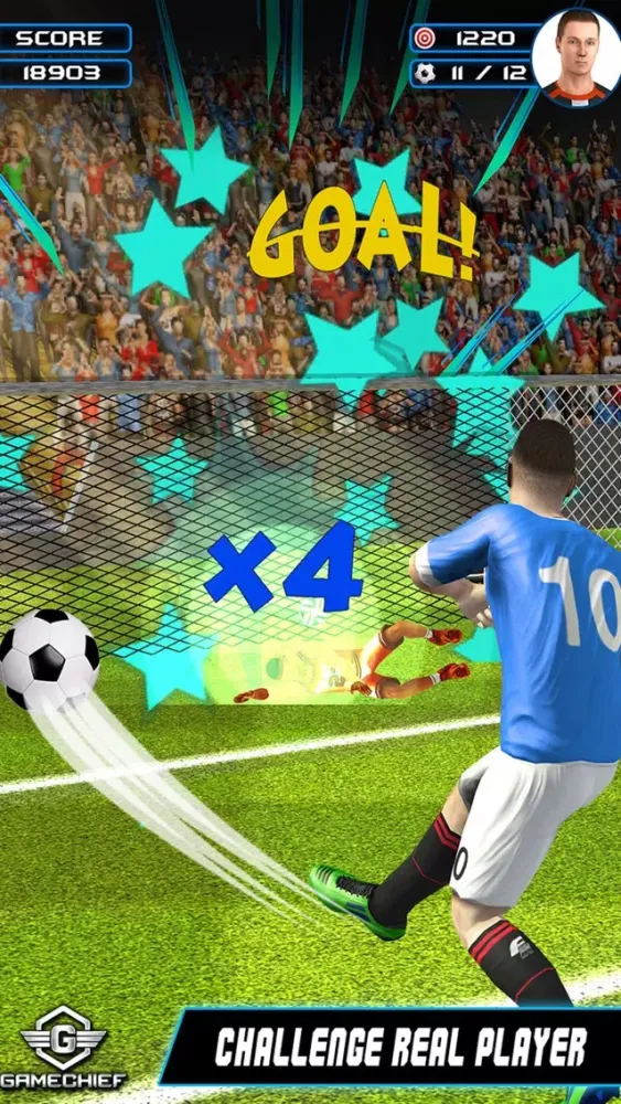 Capturas de tela do Flick Soccer Champions Pro