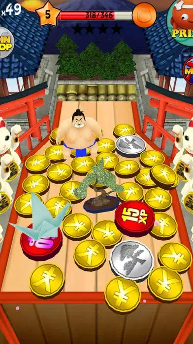 Tangkapan layar Coin Dozer - World Tour
