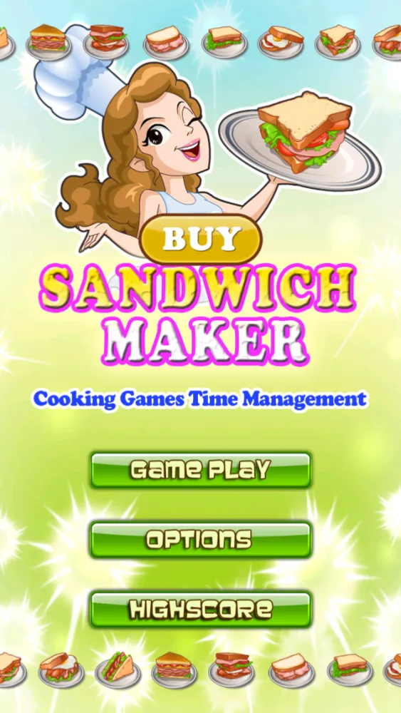 Screenshot di Sandwiches Maker Free - Cooking Games Time Management : the Best ingredients making Fun Game for Kids and girls - Cool Funny 3D meal serving puzzle App - Top Addictive Sandwich cookery Apps