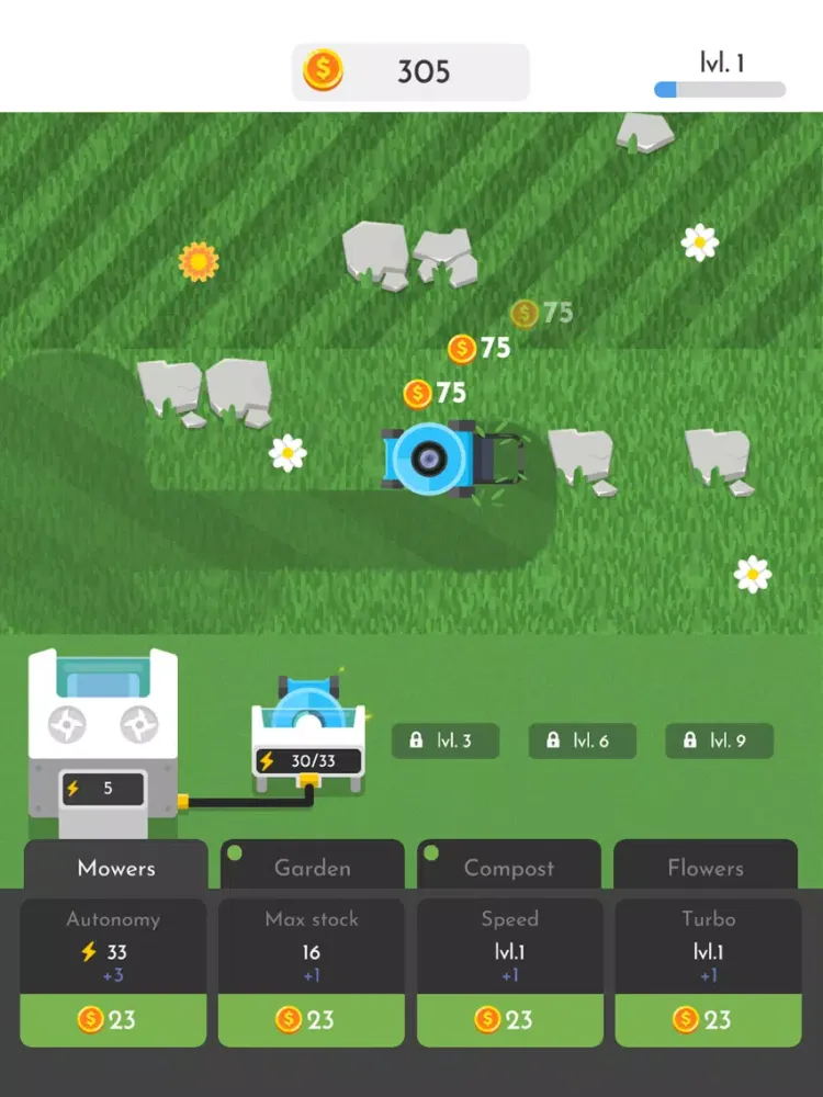 Ảnh chụp màn hình của Perfect Garden Idle iPad 