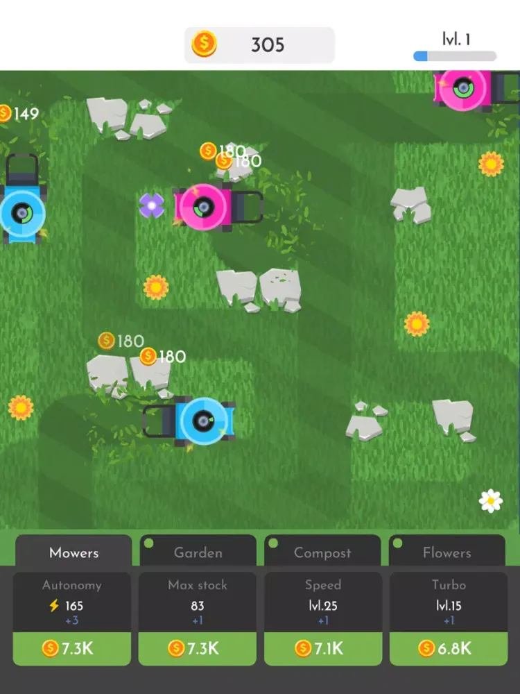 Ảnh chụp màn hình của Perfect Garden Idle iPad 