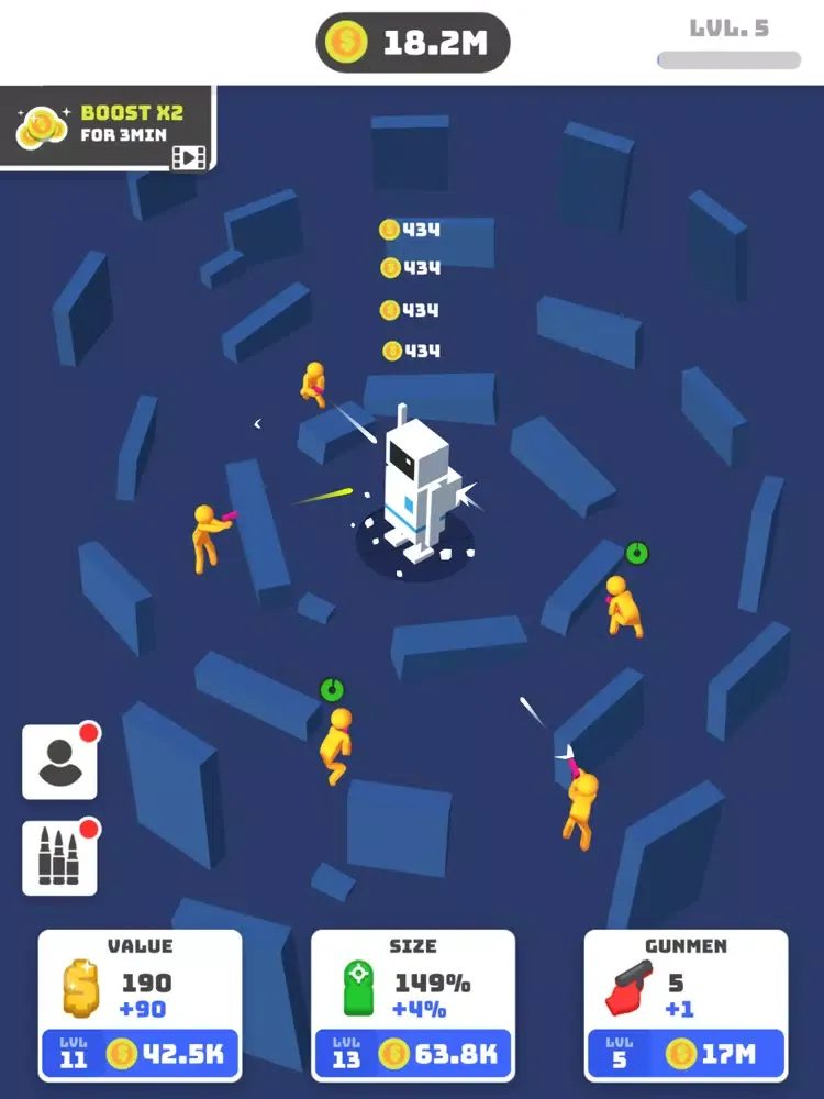 ภาพหน้าจอของ Gunmen Tycoon iPad 