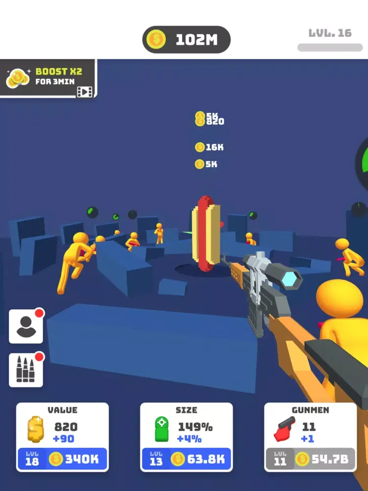 ภาพหน้าจอของ Gunmen Tycoon iPad 