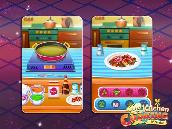 Tangkapan layar Mama’s Kitchen Cooking Mania iPad 