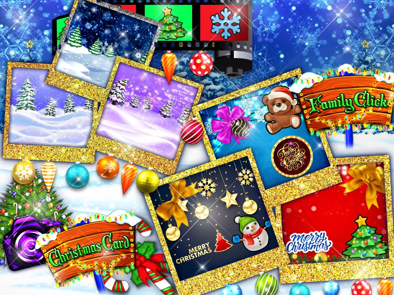 Tangkapan skrin Christmas makeup dressup games