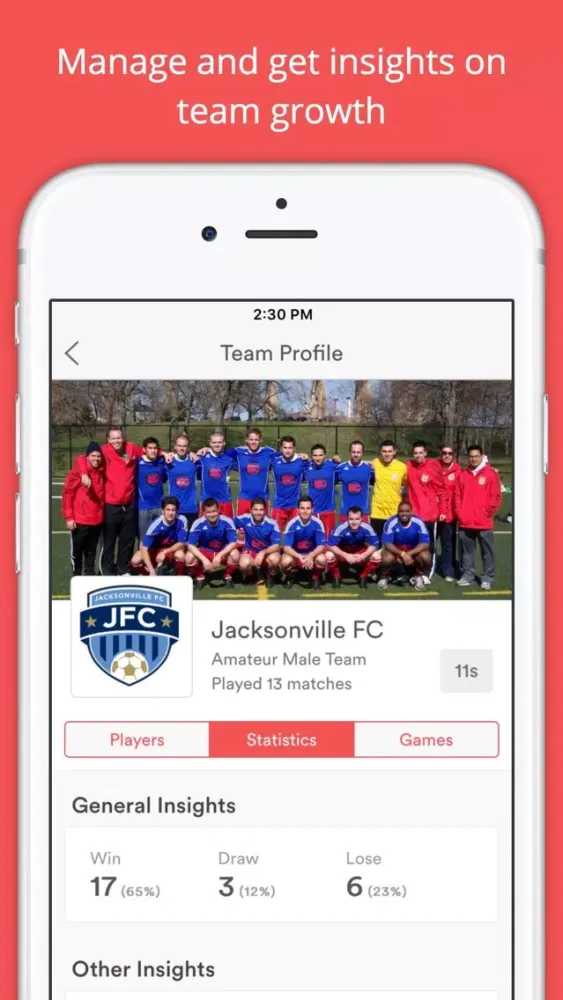 Tangkapan layar Gameday - For Football Teams