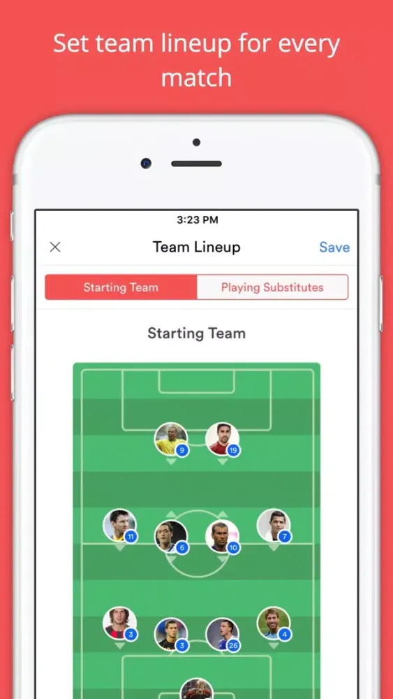 Tangkapan layar Gameday - For Football Teams