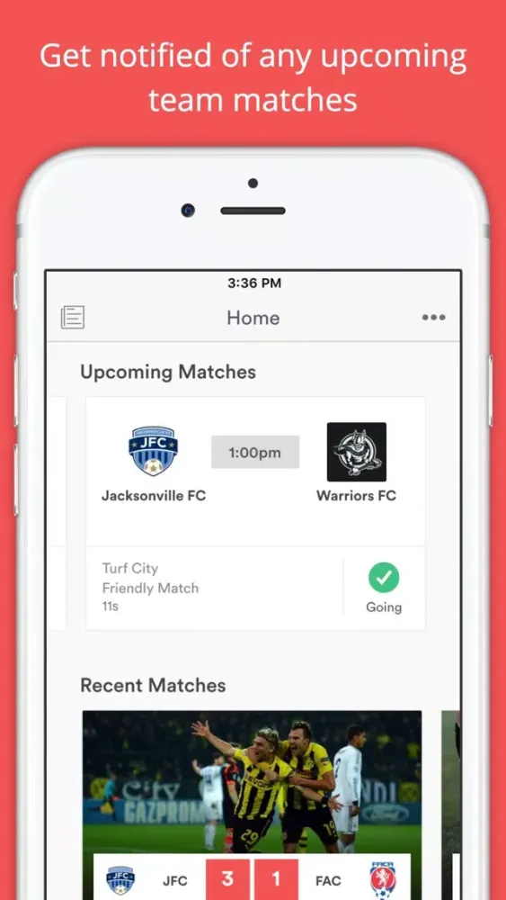 Tangkapan layar Gameday - For Football Teams