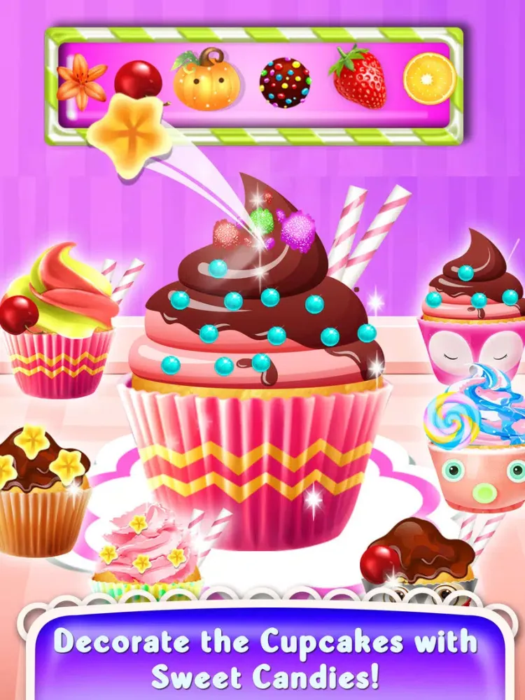 Cupcake Game: Cupcake Maker Cooking Games for Kids iPad  Screenshots