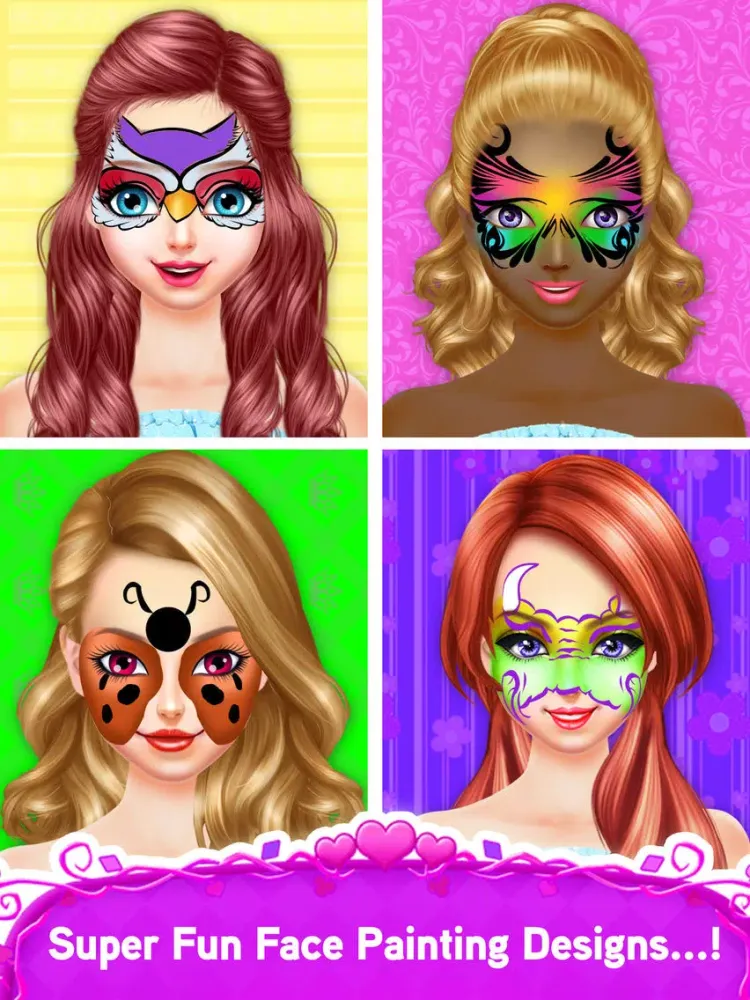 Face Paint Makeup Games: Makeover Painting Games iPad  スクリーンショット