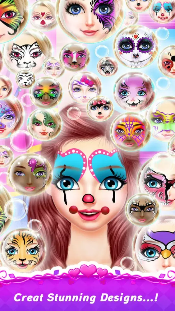Face Paint Makeup Games: Makeover Painting Games スクリーンショット