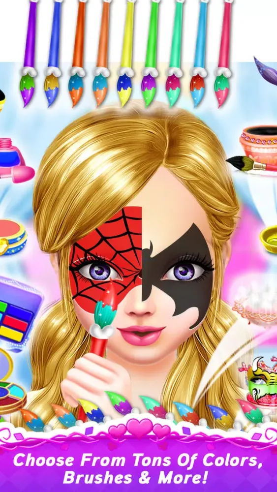 Face Paint Makeup Games: Makeover Painting Games スクリーンショット