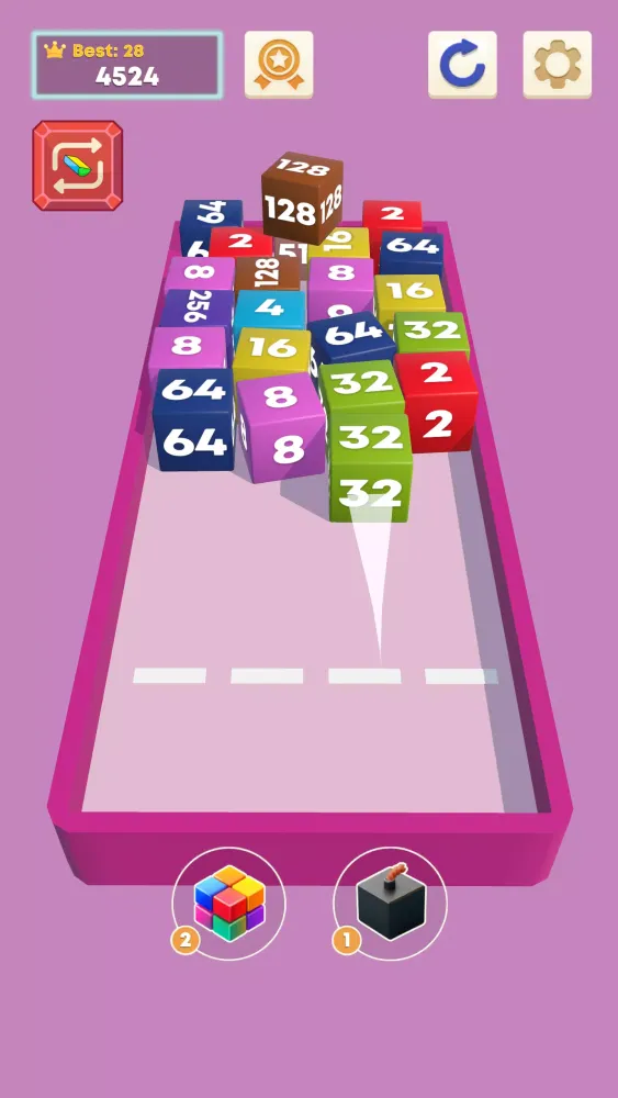 Cube Merge - 2048 Puzzle Screenshots