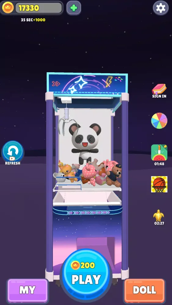 ภาพหน้าจอของ Claw Master:Dolls