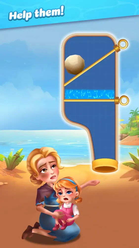 Capturas de tela do Home Island