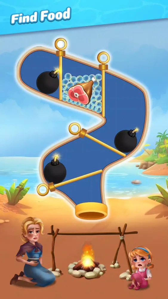 Capturas de tela do Home Island