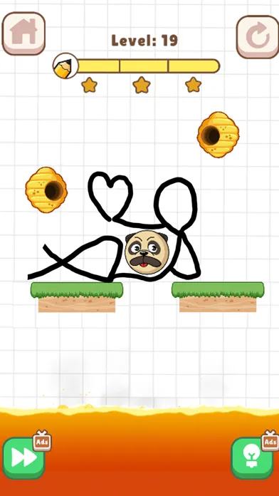 Ảnh chụp màn hình của Save The Dog: Bee Draw Puzzle