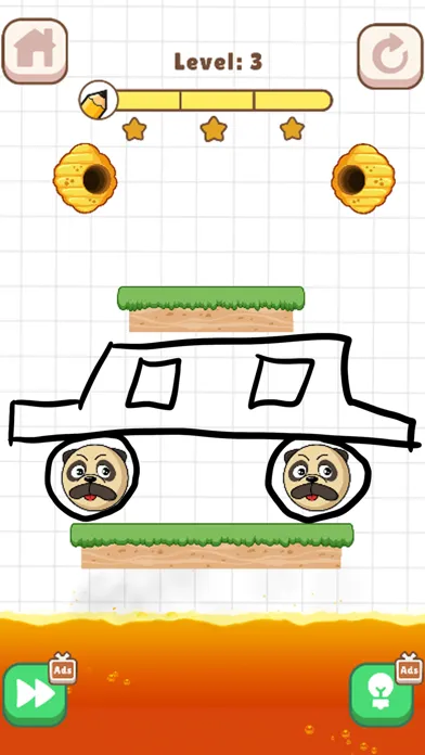 Ảnh chụp màn hình của Save The Dog: Bee Draw Puzzle