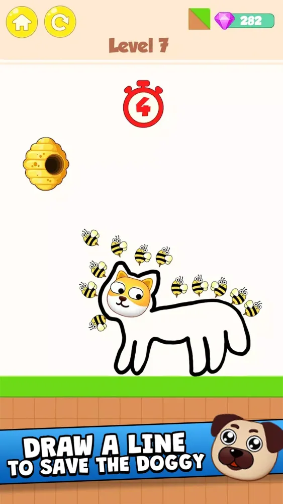 Captures d'écran de Save the Dog - Draw to Save