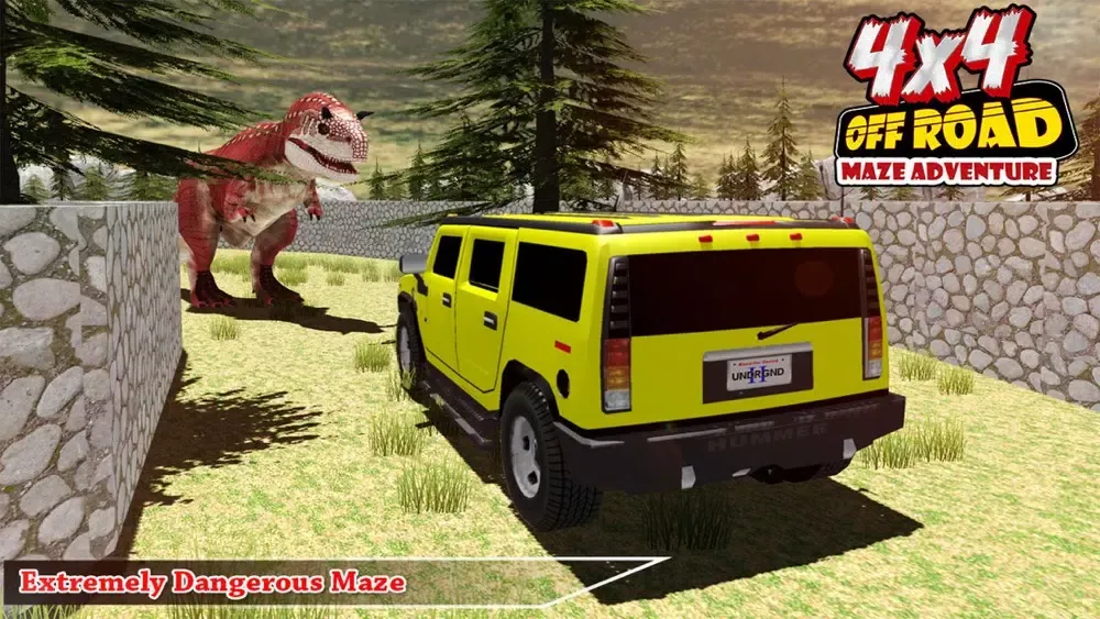 Captures d'écran de Offroad Jurassic Dinosaur Maze Adventure Driver
