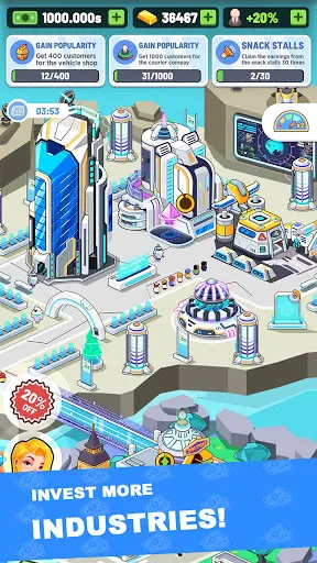 Captures d'écran de Idle City Tycoon-Build Game