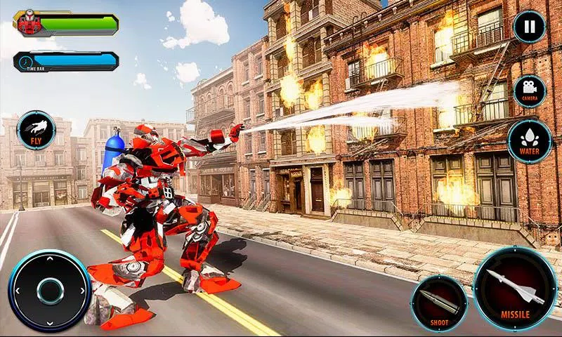 Fire Truck Super Robot Transformation War Screenshots