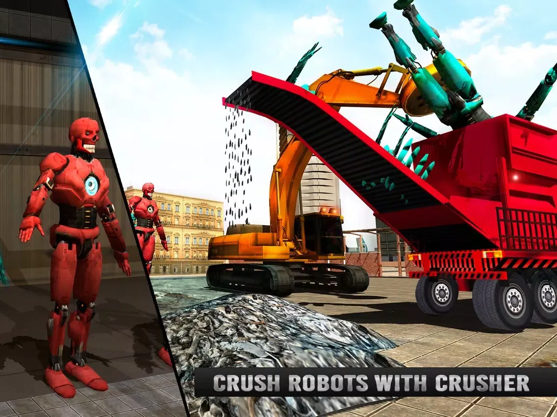 صور Futuristic Robot Crusher Crane iPad 