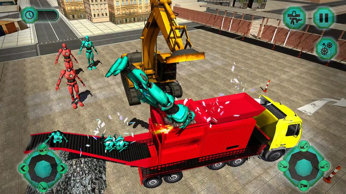 صور Futuristic Robot Crusher Crane
