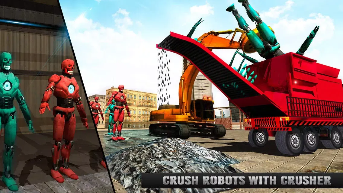 صور Futuristic Robot Crusher Crane