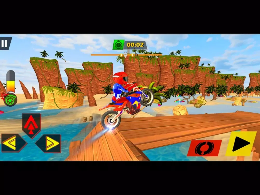 Capturas de tela do Motocross Mad Bike Stunt Rider iPad 
