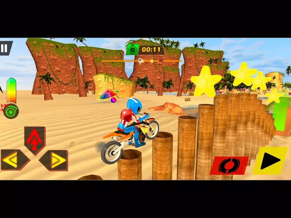 Capturas de tela do Motocross Mad Bike Stunt Rider iPad 