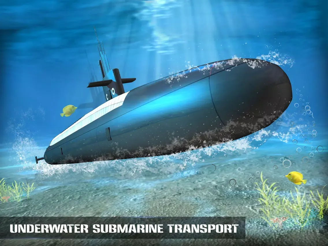 Zrzuty ekranu Underwater Submarine Transport Simulator iPad 