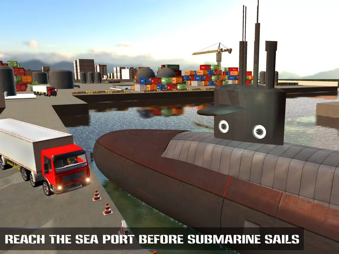 Zrzuty ekranu Underwater Submarine Transport Simulator iPad 
