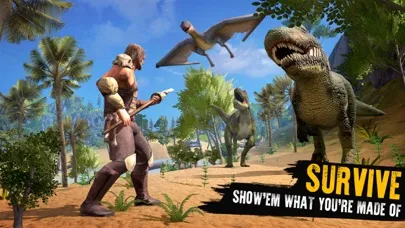 Capturas de tela do Jurassic Survival Island