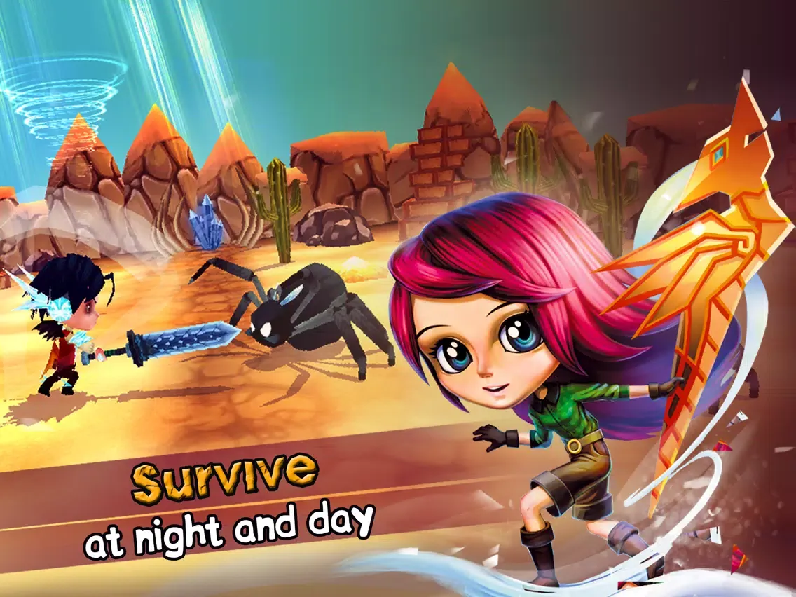 Chibi Survivor Weather Lord - Survival iPad  Ekran Görüntüleri