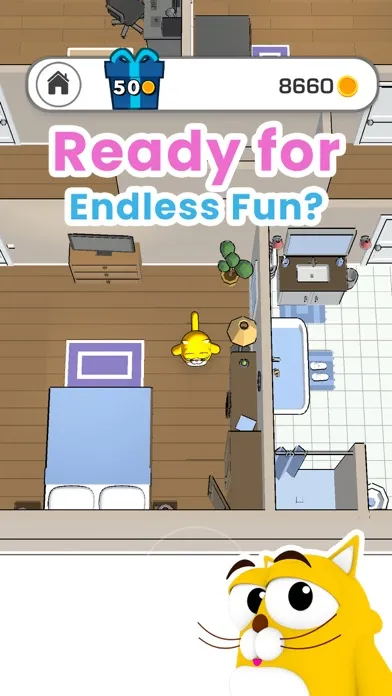 ภาพหน้าจอของ Cool Cat's Block Slide