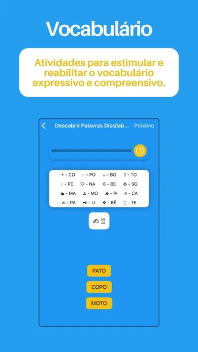 Tangkapan skrin GameFono Linguagem