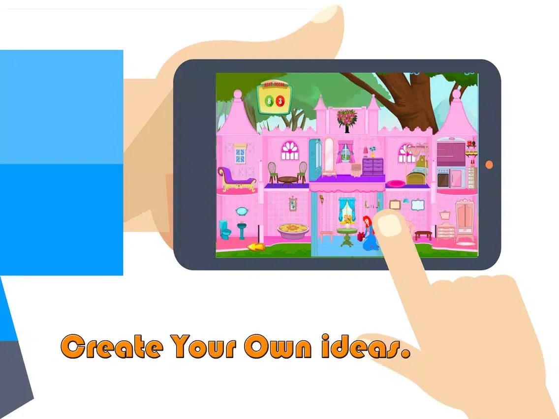 تصاویر Princess Castle Doll House Decoration Games iPad 