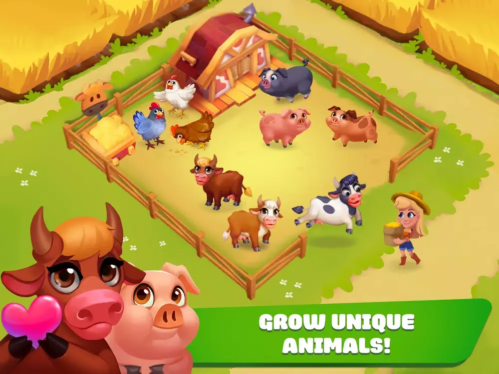 Ranchdale: Farm & City builder iPad  स्क्रीनशॉट
