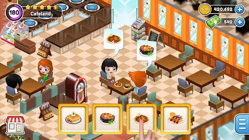 Capturas de tela do Cafeland - Restaurant Cooking