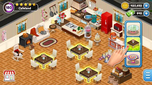 Capturas de tela do Cafeland - Restaurant Cooking