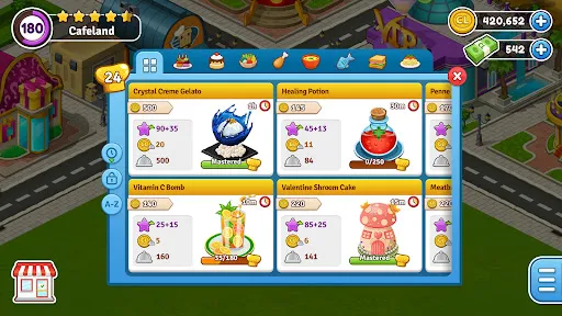 Capturas de tela do Cafeland - Restaurant Cooking