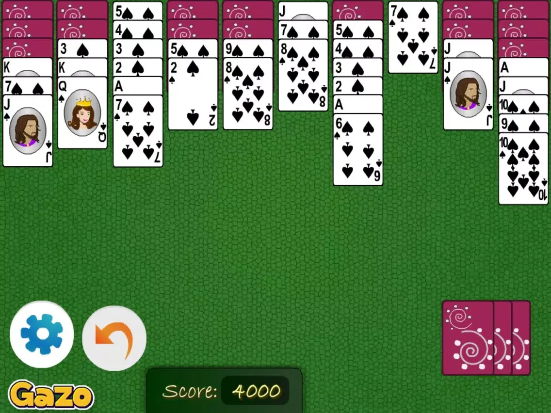 Captures d'écran de Spider Solitaire Kingdom iPad 